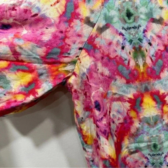 Caribbean Joe cold shoulder printed dress Small - Picture 4 of 7